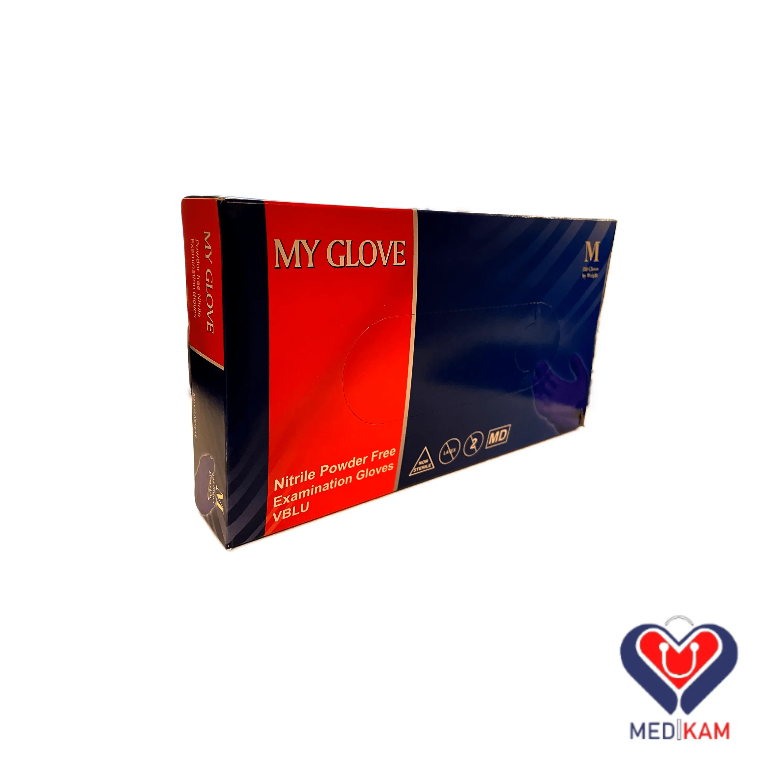 دستکش نیتریل آبی MY GLOVE 2 دستکش نیتریل مای گلاو