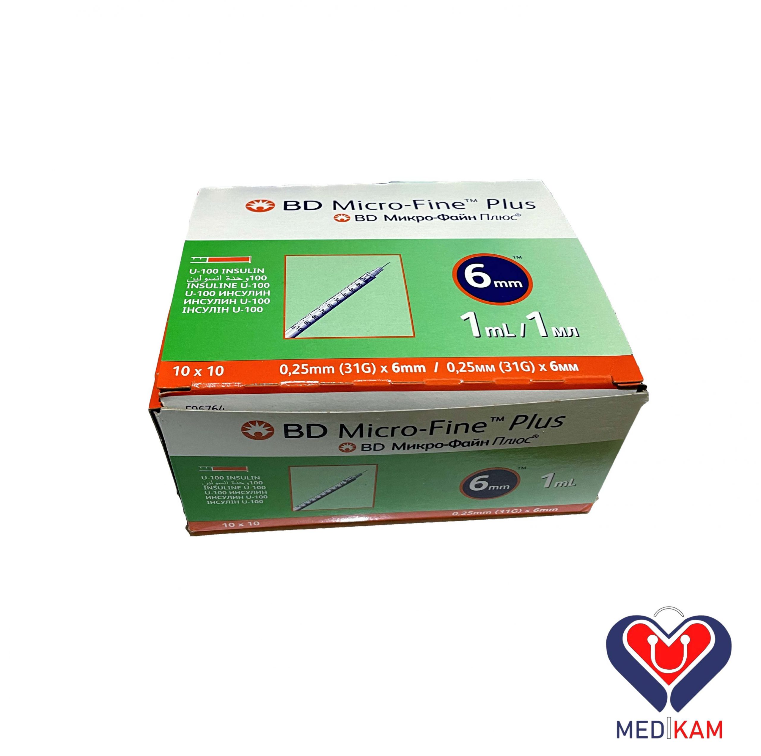 سرنگ انسولین بی دی BD حجم 1 سی سی 3 سرنگ انسولین بی دی BD حجم 1 سی سی - Image 3