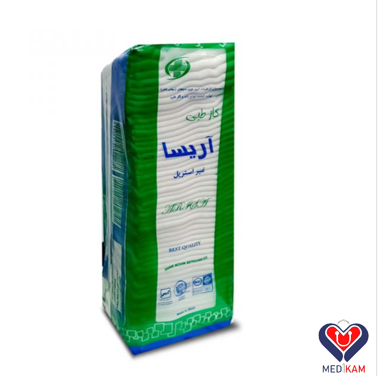 گاز طبی آریسا 500 گرم 1 گاز طبی آریسا 500 گرم