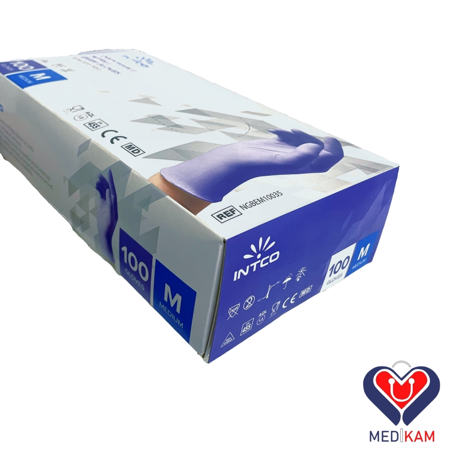 دستکش نیتریل آبی اینتکو INTCO 3 دستکش نیتریل آبی اینتکو INTCO - Image 3