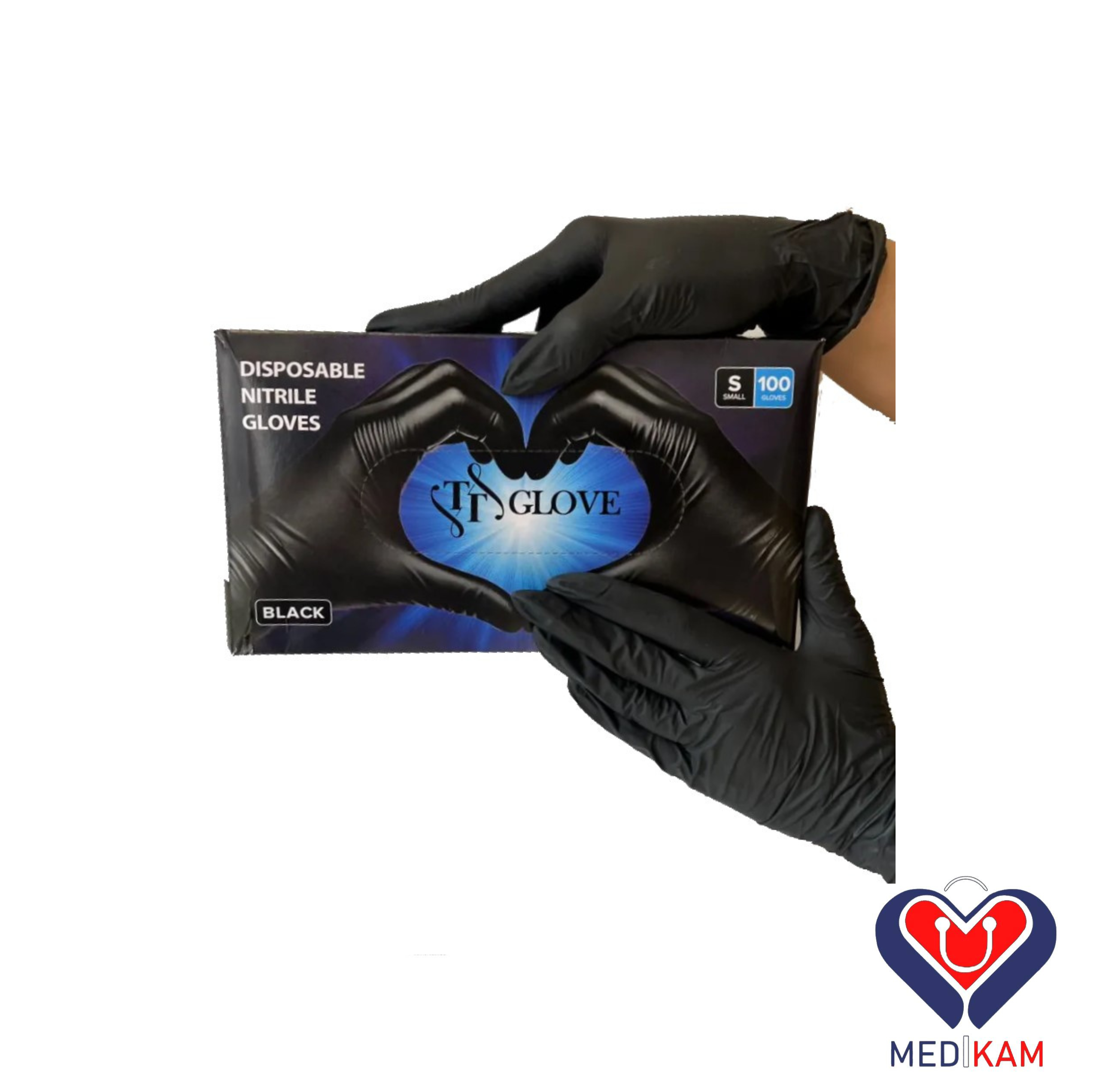 دستکش نیتریل مشکی اینتکو(TT glove) 2 دستکش نیتریل مشکی TT glove