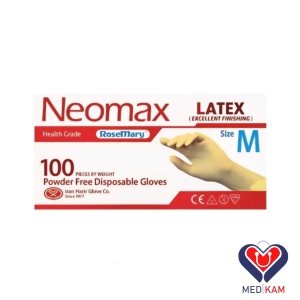 دستکش لاتکس بدون پودر نئومکس Neomax
